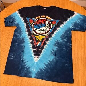 Grateful Dead Blue Tie-Dye Graphic T-Shirt